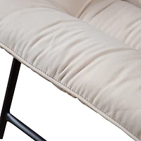 Beige Upholstered 3-pc. Outdoor Conversation Set