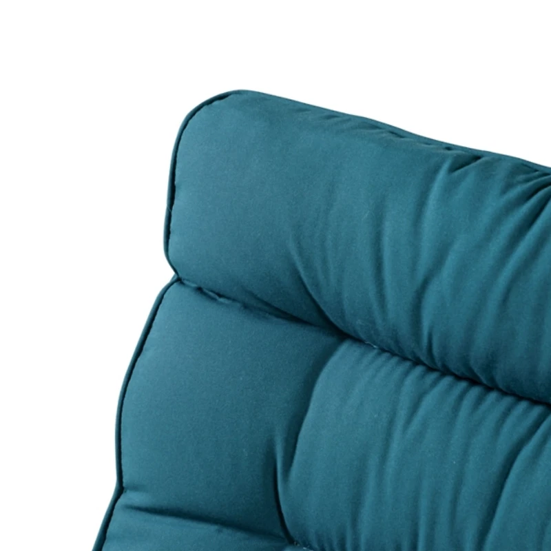 Teal Upholstered 3-pc. Outdoor Conversation Set