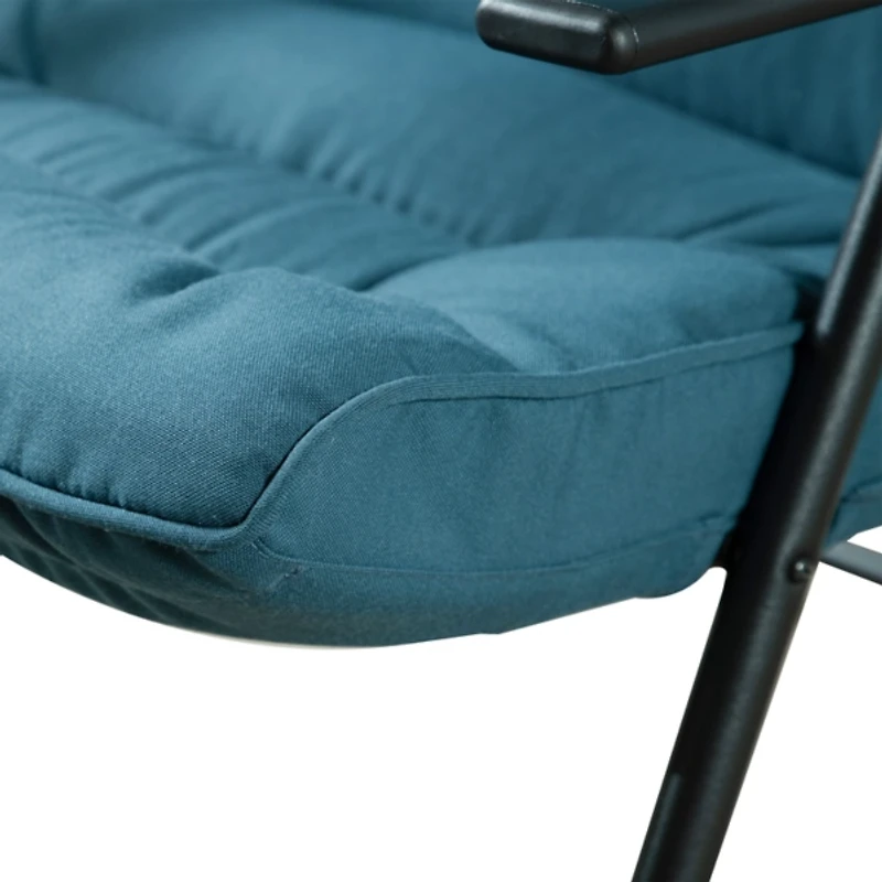 Teal Upholstered 3-pc. Outdoor Conversation Set