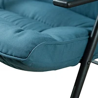 Teal Upholstered 3-pc. Outdoor Conversation Set