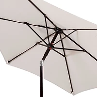 Beige 6-pc. Outdoor Patio Set with Umbrella