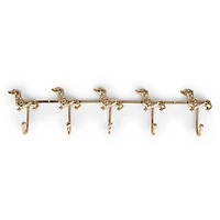 Gold Dachshund Wall Hooks