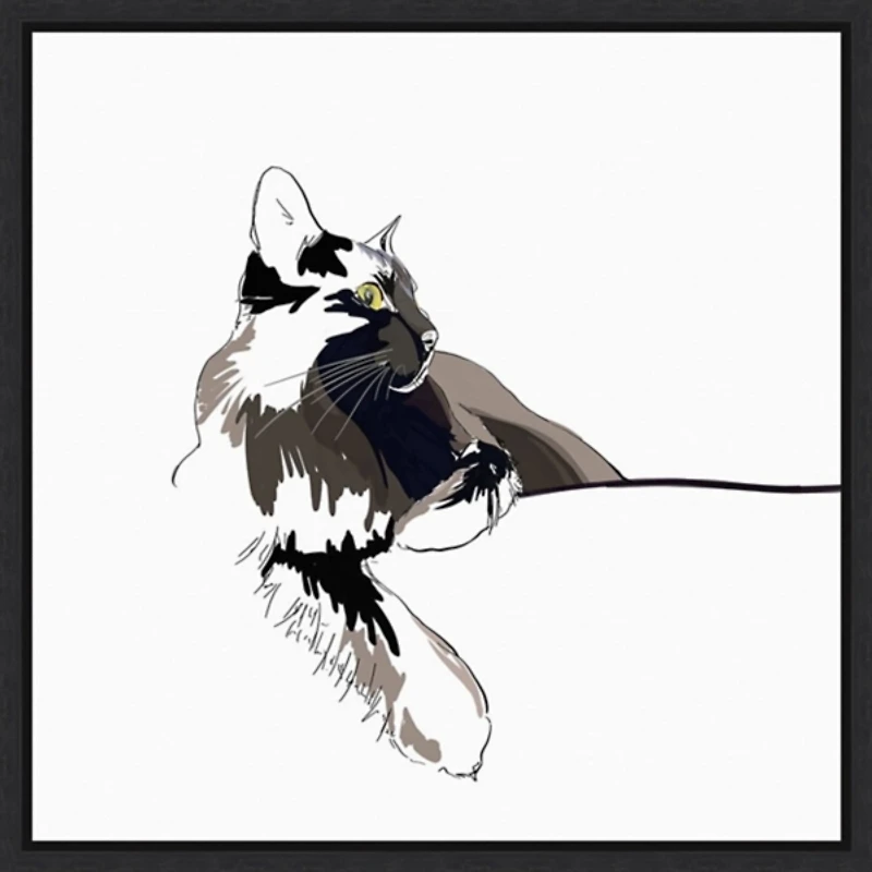 Asher I Framed Canvas Art Print