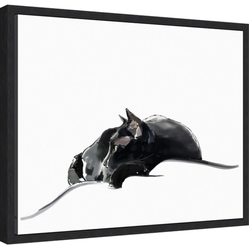 Asher III Framed Canvas Art Print