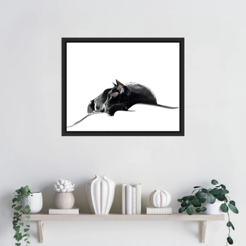 Asher III Framed Canvas Art Print