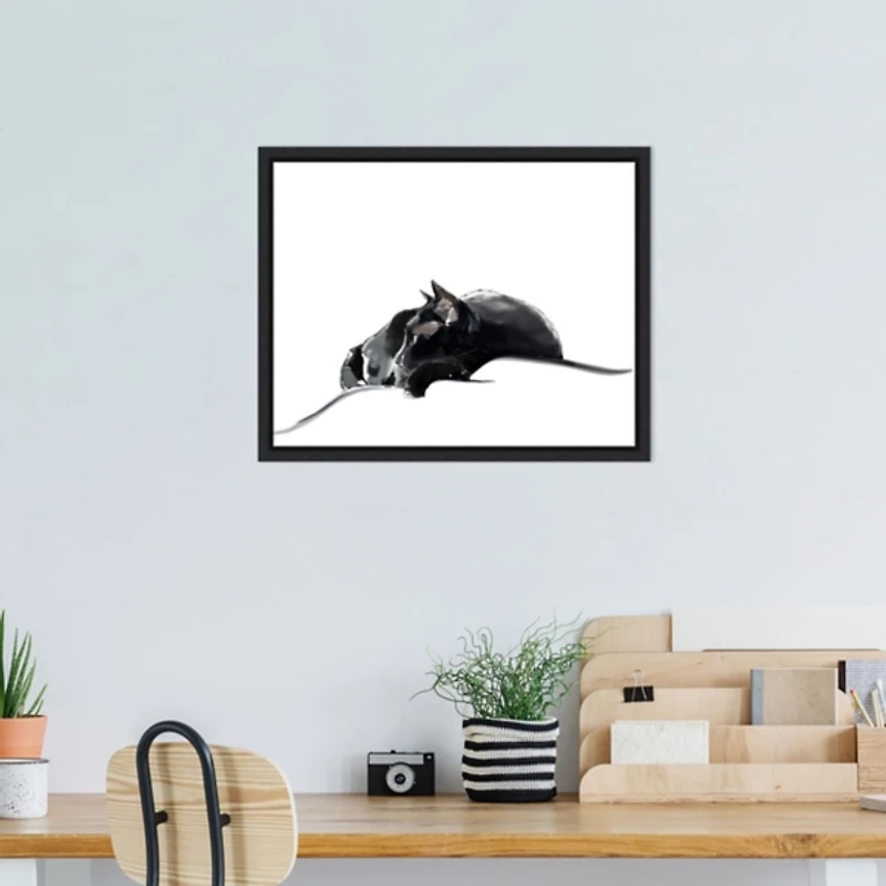 Asher III Framed Canvas Art Print