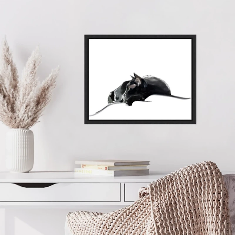 Asher III Framed Canvas Art Print