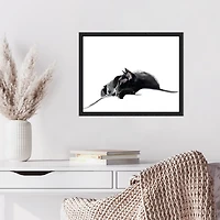 Asher III Framed Canvas Art Print