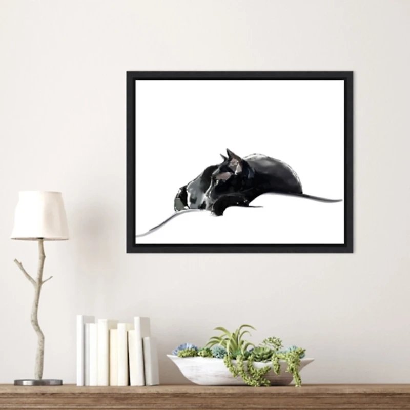 Asher III Framed Canvas Art Print