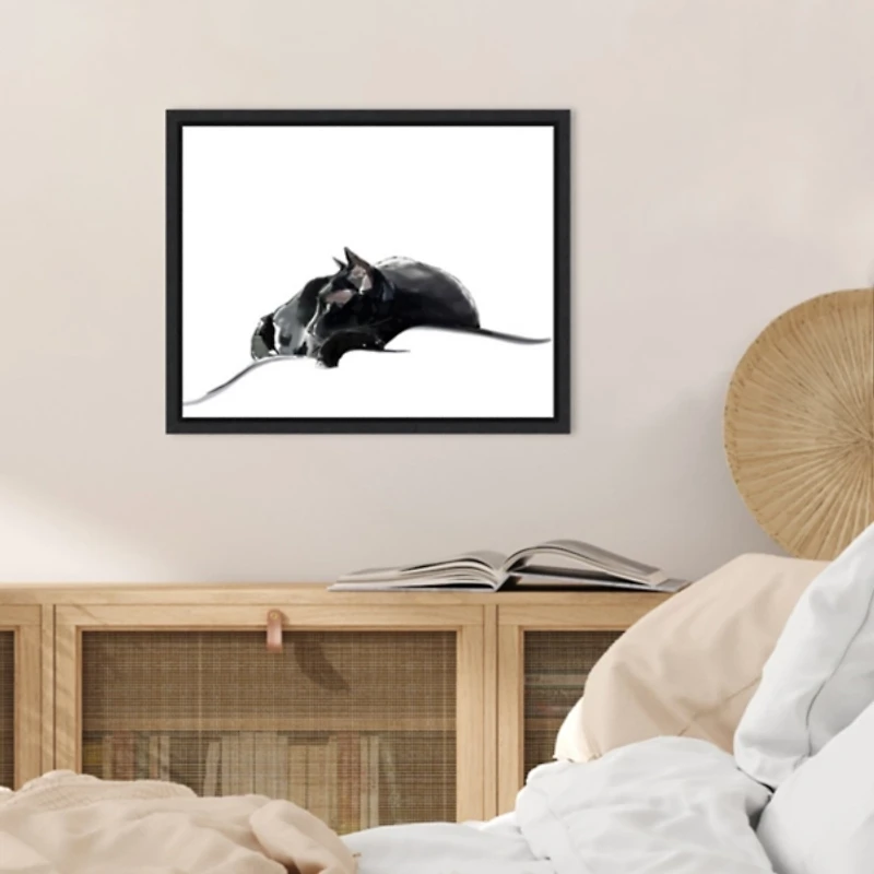 Asher III Framed Canvas Art Print