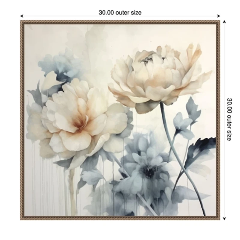 Blooms of Inspiration II Canvas Art Print, 30x30