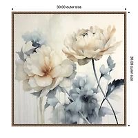 Blooms of Inspiration II Canvas Art Print, 30x30
