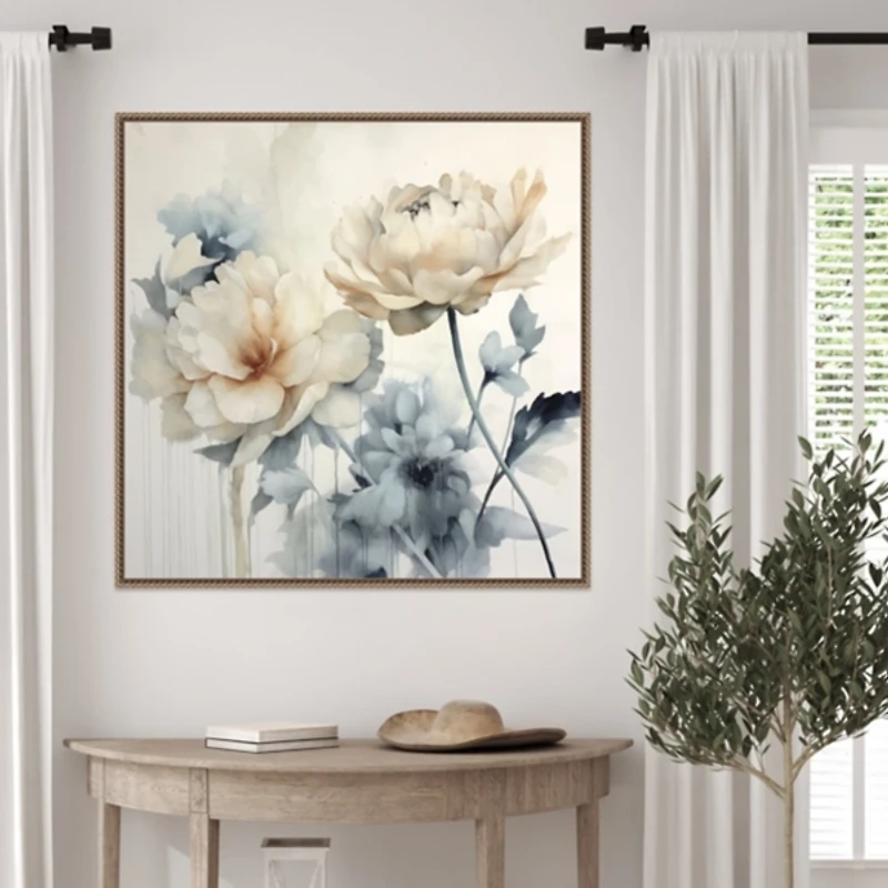 Blooms of Inspiration II Canvas Art Print, 30x30