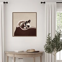 Boho Western Horse Framed Canvas Art Print