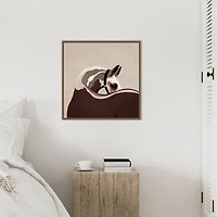 Boho Western Horse Framed Canvas Art Print