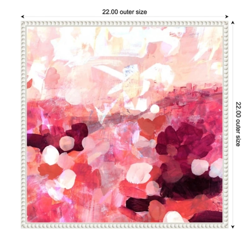 Pink Balloons Framed Canvas Art Print