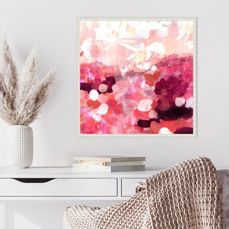 Pink Balloons Framed Canvas Art Print