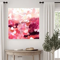 Pink Balloons Framed Canvas Art Print, 30x30