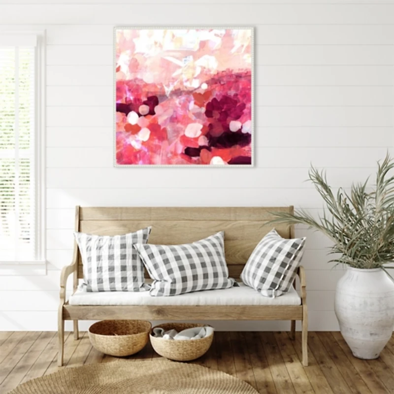 Pink Balloons Framed Canvas Art Print, 30x30