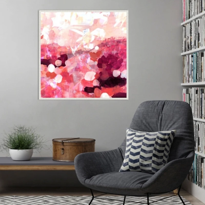 Pink Balloons Framed Canvas Art Print, 30x30