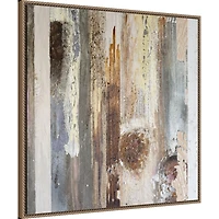 Textured Grain V Framed Canvas Art Print