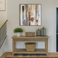 Textured Grain V Framed Canvas Art Print