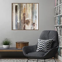 Textured Grain V Framed Canvas Art Print