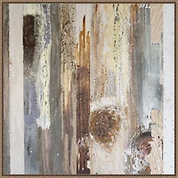 Textured Grain V Framed Canvas Art Print