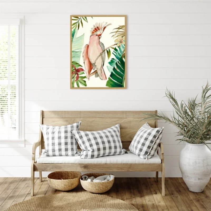 Tropical Bird I Framed Canvas Art Print