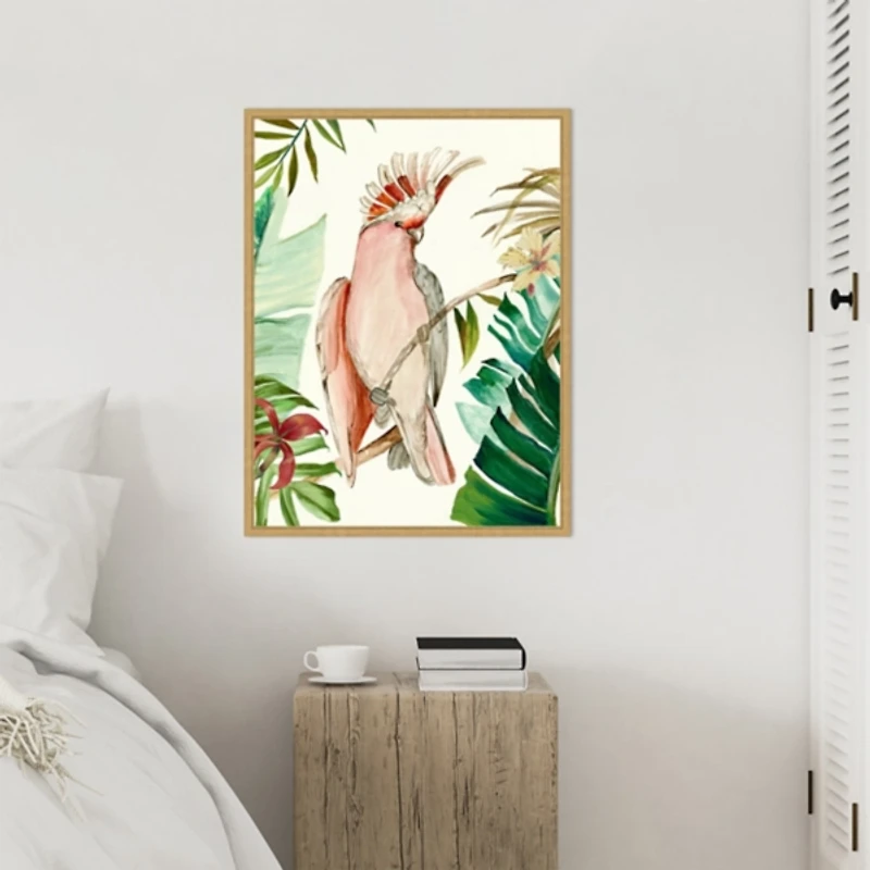 Tropical Bird I Framed Canvas Art Print