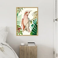 Tropical Bird I Framed Canvas Art Print