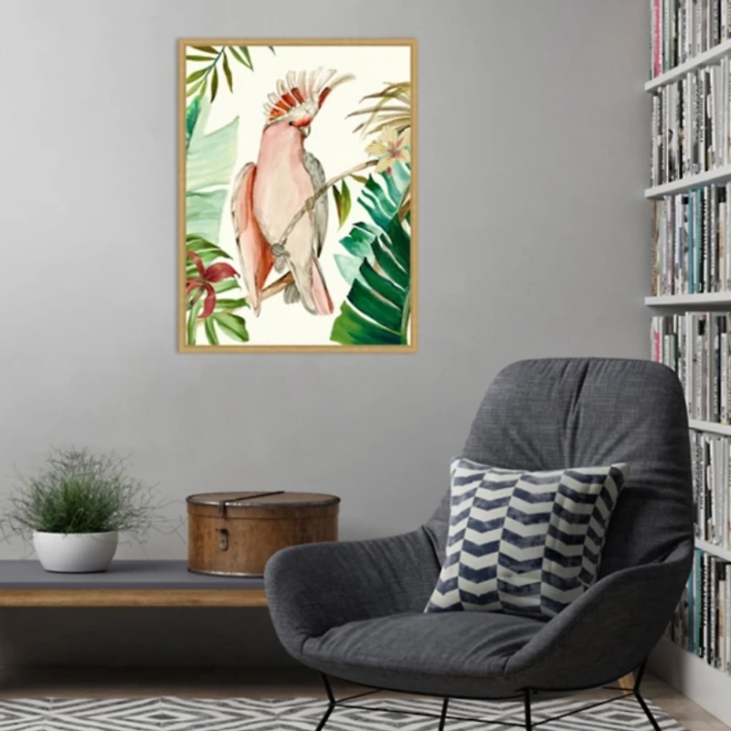 Tropical Bird I Framed Canvas Art Print
