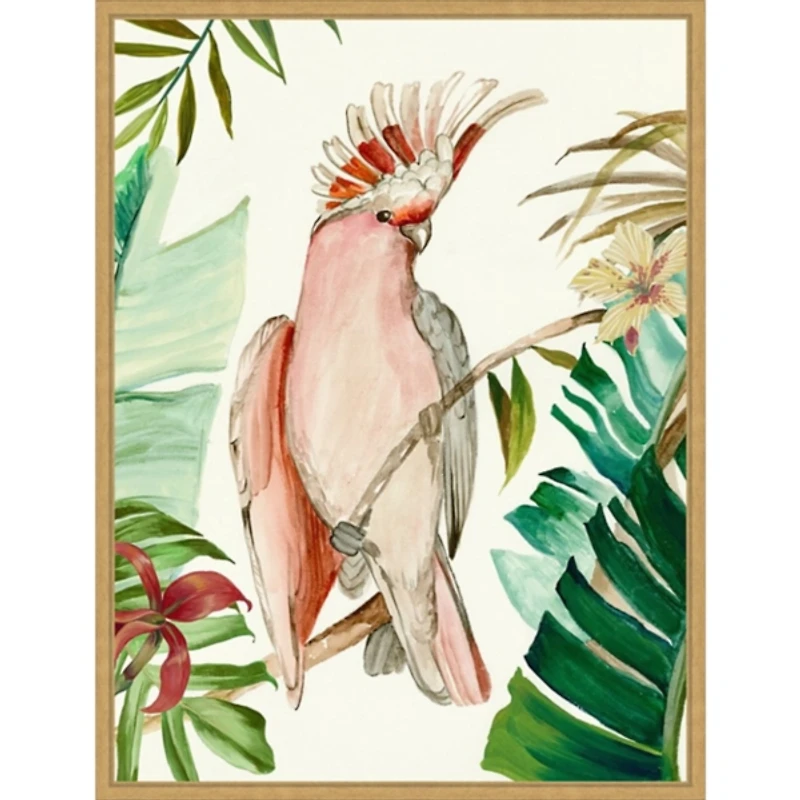 Tropical Bird I Framed Canvas Art Print