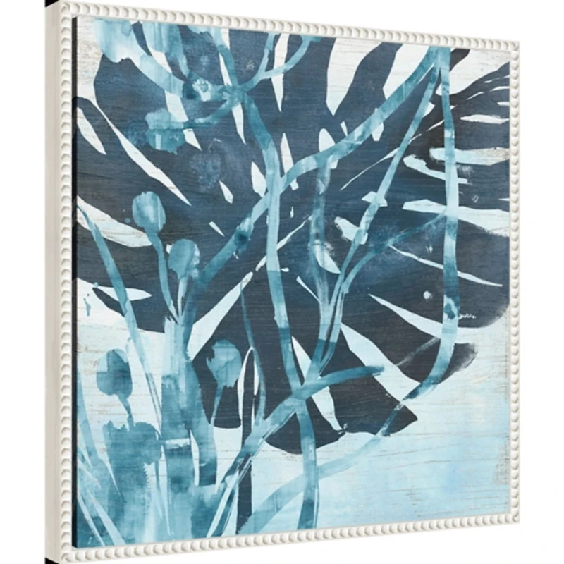 Water Palms I Framed Canvas Art Print