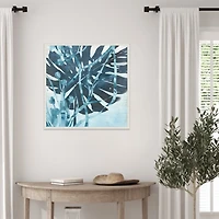 Water Palms I Framed Canvas Art Print