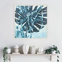 Water Palms I Framed Canvas Art Print