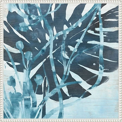 Water Palms I Framed Canvas Art Print