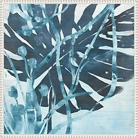 Water Palms I Framed Canvas Art Print