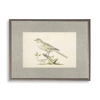 Bird Linen Framed Art Print