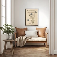 Cornflower Book Page Framed Art Print