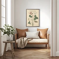 Strawberries Book Page Framed Art Print