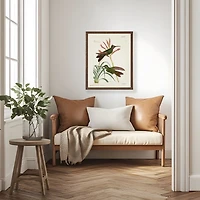 Green Hummingbirds Framed Art Print