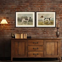 Pointer Bookplate Framed Art Print