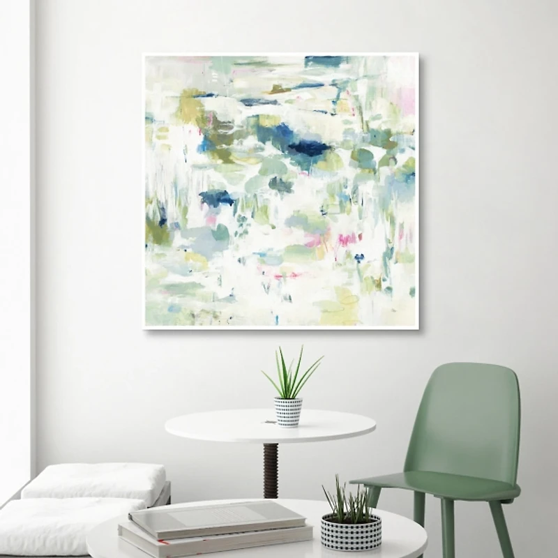 Abstract Reflections Framed Canvas Art Print