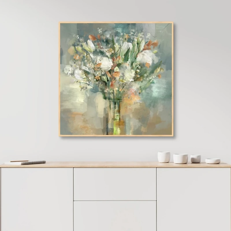 Soho Bouquet Framed Canvas Art Print