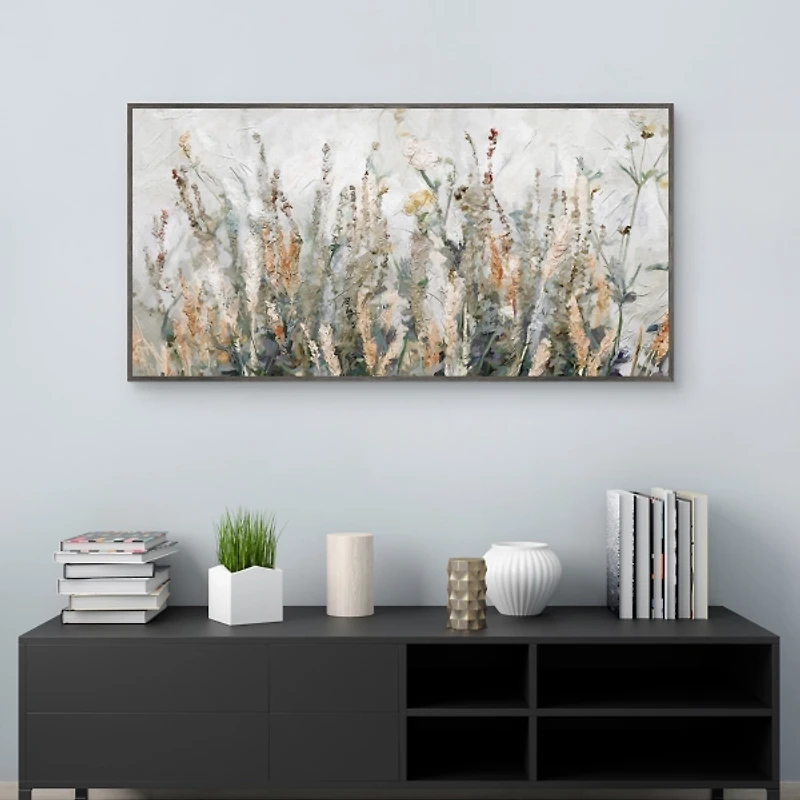Autumn Breeze Framed Canvas Art Print