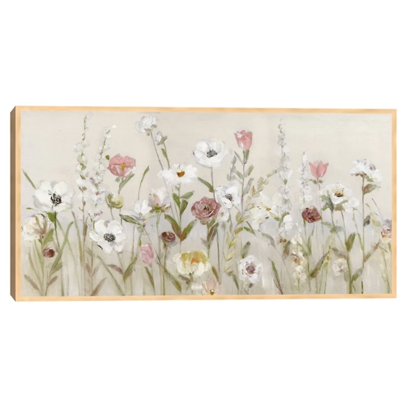 Blooming Around Framed Canvas Art Print, 49x25