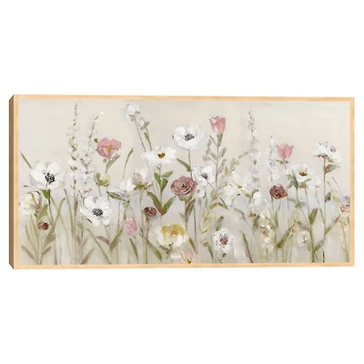 Blooming Around Framed Canvas Art Print, 49x25