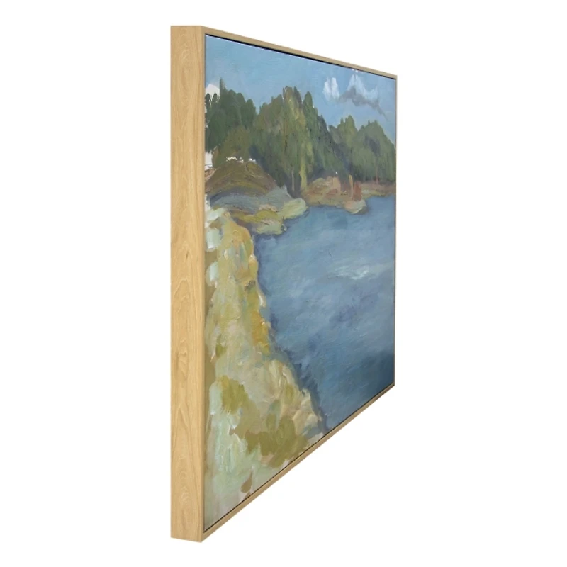 Inlet Beach Framed Canvas Art Print