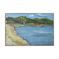 Inlet Beach Framed Canvas Art Print